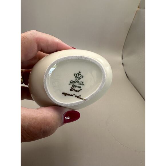 Vintage ALKA Bavaria Gold Frieze Porcelain 1950s Bud Vase/Pitcher - Picture 7 of 9